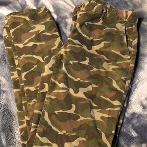 Gap Camo Straight Leg Khakis